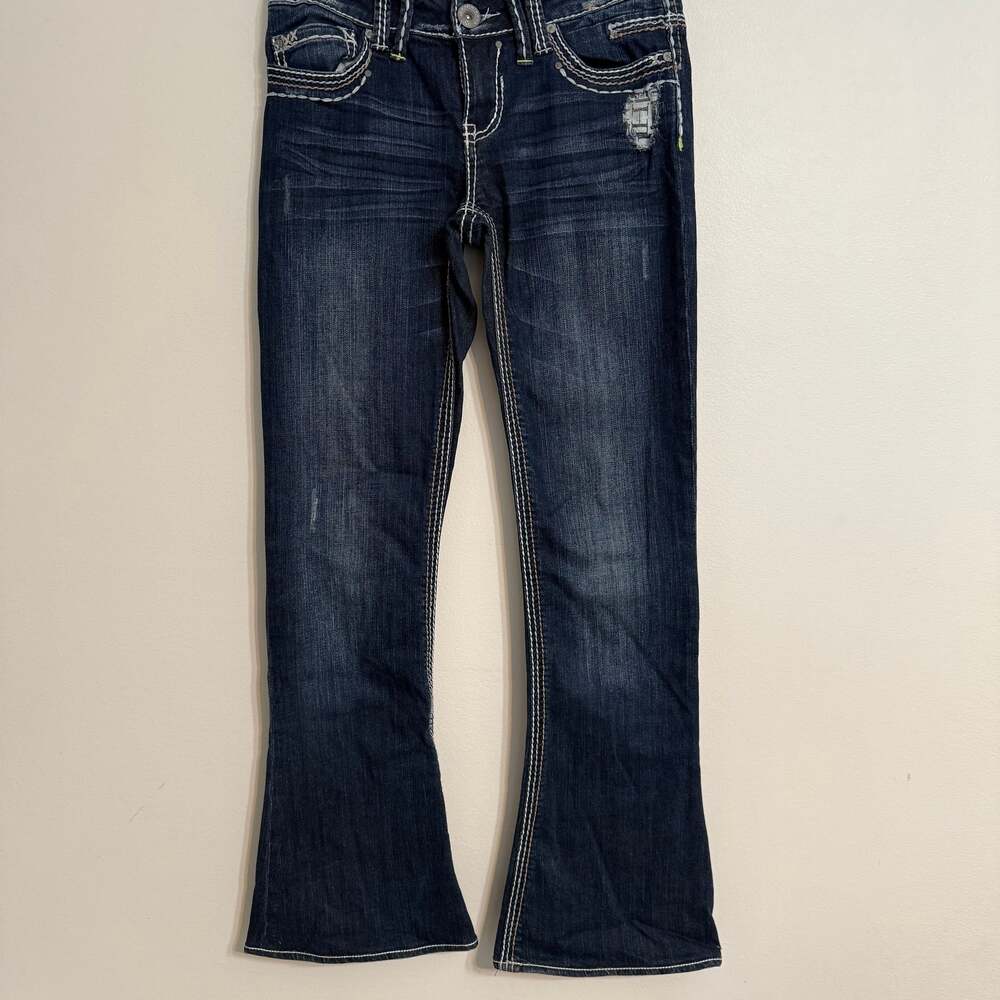 Trademark H Palazzo Jeans Size‎ 6 Dark Wash Bell Bottom Pants